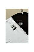 Batman and hello kity  özel tasarım model baskılı Tshirt thumbnail 1