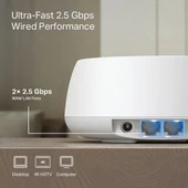 TP-LINK DECO BE25 BE3600 WIFI7 MESH ROUTER 2-li paket thumbnail 5