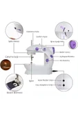 Mini Pedallı Sewing Dikiş Makinesi Ev Tipi thumbnail 3