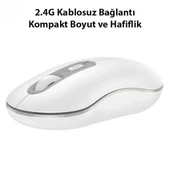 HOCO GM21 Platinium 1600dPi 2.4G Bluetooth Kablosuz Optik Mouse thumbnail 8