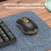 HOCO GM21 Platinium 1600dPi 2.4G Bluetooth Kablosuz Optik Mouse thumbnail 2