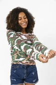 Kamuflaj Ekstra Uzunkol Sweatshirt thumbnail 3