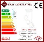 Eray Aydınlatma 1909-3 Beyaz 3 lü Led Avize thumbnail 4