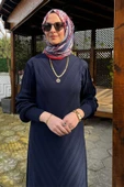 Yağmur Triko Elbise Lacivert thumbnail 1
