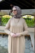 Dora Triko Tunik Bej thumbnail 10