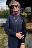 Yağmur Triko Elbise Lacivert thumbnail 3