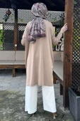 Sevda Triko Tunik Bej thumbnail 7