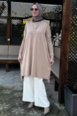 Sevda Triko Tunik Bej thumbnail 8