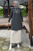 Damla Triko Tunik Haki thumbnail 6
