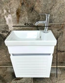 Beta Plus Beyaz Banyo Dolabı Alt Modül 45 cm thumbnail 5