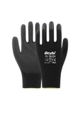 Beybi  Pu Touch Polyester Örme Lateks Eldiven-siyah - 1 Çift thumbnail 1