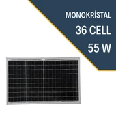 55W MONOKRİSTAL GÜNEŞ PANELİ thumbnail 2