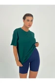 Baskısız Basıc Pamuklu Oversize T-shirt thumbnail 3