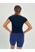 Fitted/vücuda Oturan Crop T-shirt thumbnail 7
