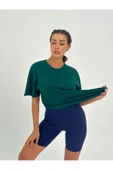 Baskısız Basıc Pamuklu Oversize T-shirt thumbnail 5