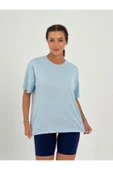 Baskısız Basıc Pamuklu Oversize T-shirt thumbnail 10
