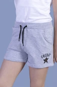 Toontoy Kız Çocuk Baskılı Beli Ribanalı Cepli Basic Şort thumbnail 5
