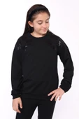 Toontoy Kız Çocuk Pullu Nakışlı Sweatshirt thumbnail 4