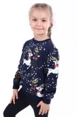 Toontoy Kız Çocuk Baskılı Sweatshirt thumbnail 2