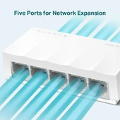 TP-LINK LS1005 5PORT 10/100 YÖNETİLEMEZ SWITCH thumbnail 3