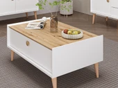 Minar Mitra Orta Sehpa-Beyaz-Artisan thumbnail 3
