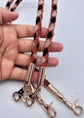 Çanta Aksesuar Renkli  60 cm  Örme Çanta Sapı Light Gold Metal thumbnail 2