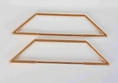 Çanta Aksesuar Piramit Taban Model Light Gold Metal Çanta Sapı thumbnail 2
