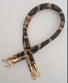 Çanta Aksesuar Çift Kordon Çanta Sapı Leopar Light Gold Metalli thumbnail 3