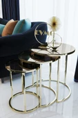 Zigonzi Gold Bronz Aynalı Zigon Sehpa thumbnail 1