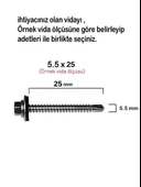400 ADET TRAPEZ ÇATI VİDASI thumbnail 2