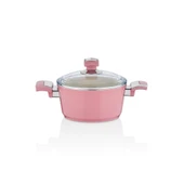 Seramik 18 Cm Derin Tencere Pembe thumbnail 2