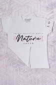 KIZ ÇOCUK TSHİRT NATURE BASKILI BİSİKLET YAKA E12 thumbnail 5