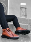 Bağcıklı Hakiki Deri Erkek Bot TABA thumbnail 1