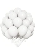 Beysüs Beyaz Mat Balon 20 Adet 12inç thumbnail 3