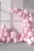 Beysüs Pembe Makaron Balon 20 adet 12inç thumbnail 5