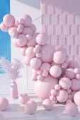 Beysüs Pembe Makaron Balon 20 adet 12inç thumbnail 7