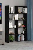 Moonlife Office Dekoratif Kitaplık Siyah thumbnail 1