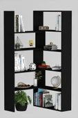 Moonlife Office Dekoratif Kitaplık Siyah thumbnail 4