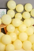 Beysüs Sarı Makaron Balon 20 adet 12inç thumbnail 4