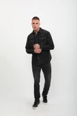 Erkek Siyah Jean Gömlek thumbnail 3