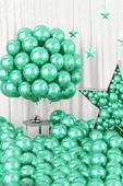Beysüs Yeşil Krom Balon 7 adet 12inç thumbnail 1