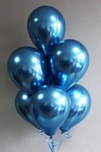 Beysüs Mavi Krom Balon 7 adet 12inç thumbnail 3