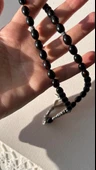 Kehribar 925 ayar gümüş tesbih thumbnail 5