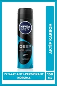 NİVEA MEN DEODORANT DEEP BEAT ERKEK SPREY 150 ML thumbnail 1