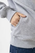 Grimelanj Kadın Basic Kapşonlu Sweatshirt thumbnail 2