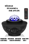 Projektör Bluetooth Hoparlör Lazer Işıklı Disko Lambası thumbnail 5