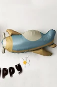 Beysüs Retro Uçak Folyo Balon Mavi thumbnail 4