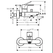 Hansgrohe Rebris+Crometta Banyo Seti thumbnail 5