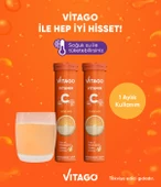 2li- Vitago C Vitamini, D Vitamini, Çinko 20li Efervesan Tablet thumbnail 3