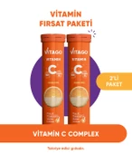 2li- Vitago C Vitamini, D Vitamini, Çinko 20li Efervesan Tablet thumbnail 1